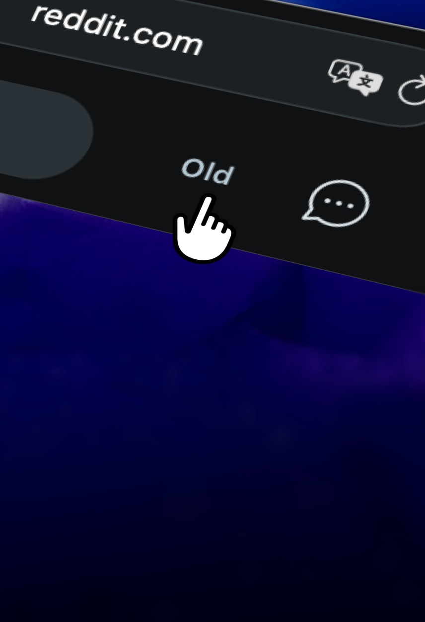Reddit Button New to Old